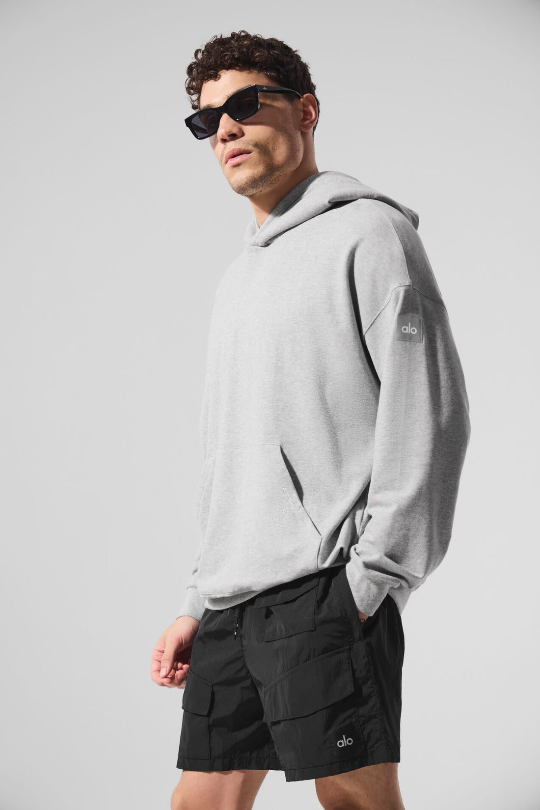 Sudadera con capucha Double Take - Gris jaspeado atlético