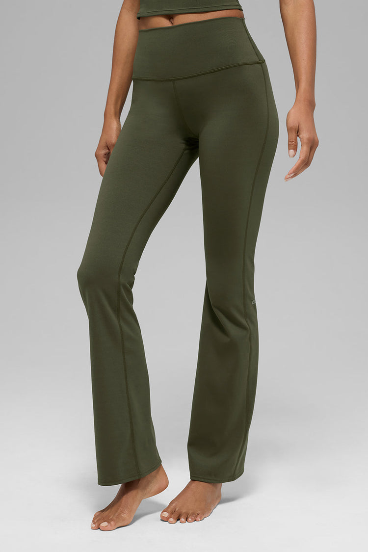 Leggings de tiro alto ALO Softsculpt Bootcut - Verde oliva