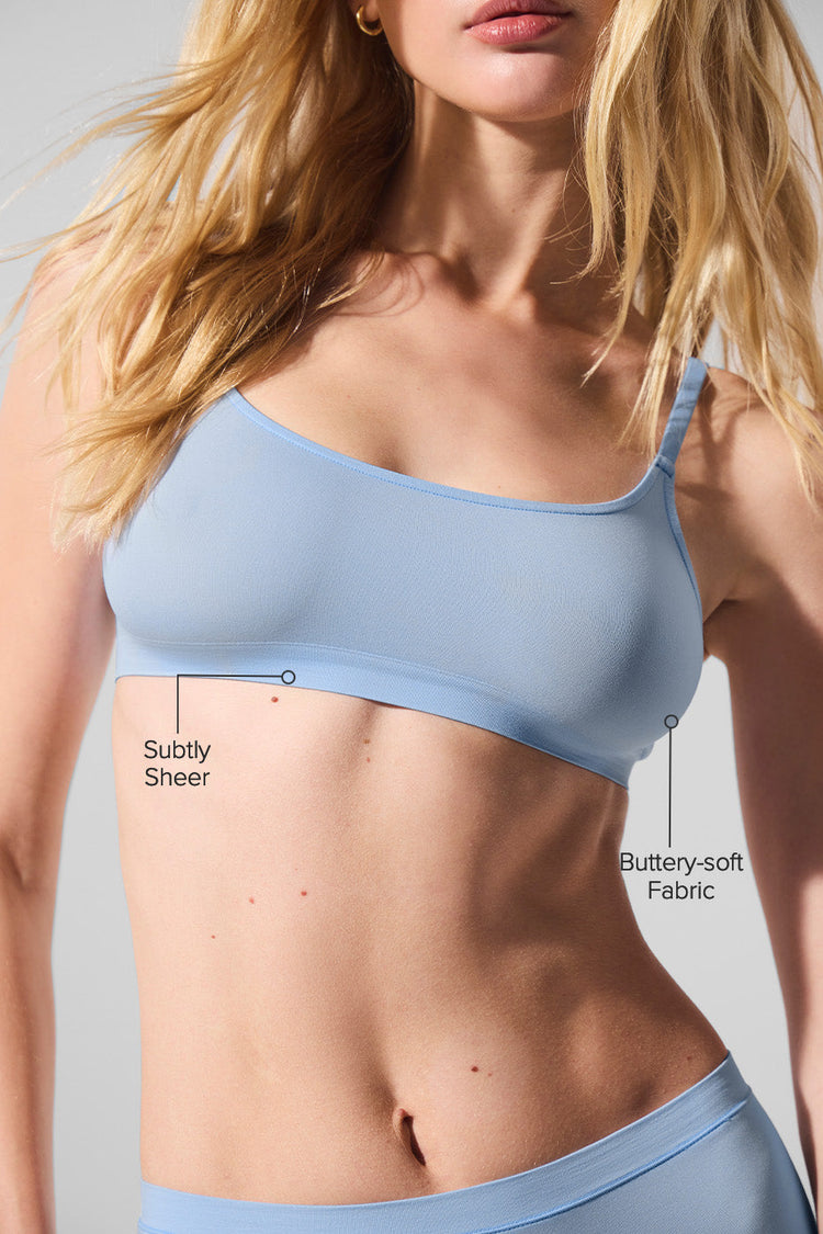 Sujetador transparente brillante - Negro