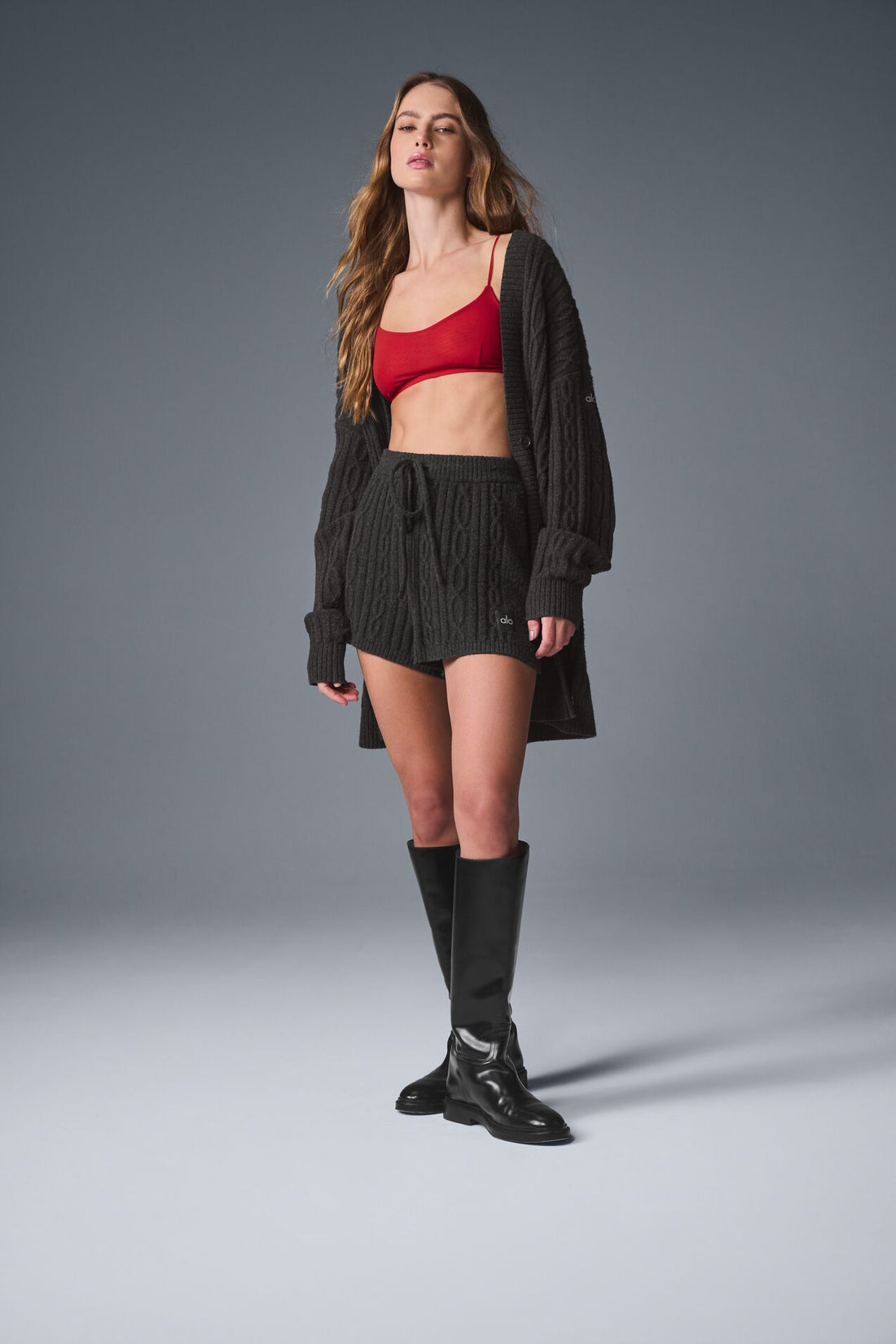 Bralette Venus de malla de aire - Azul concha