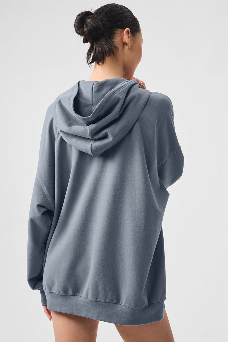 Sudadera con capucha Double Take - Gris jaspeado atlético