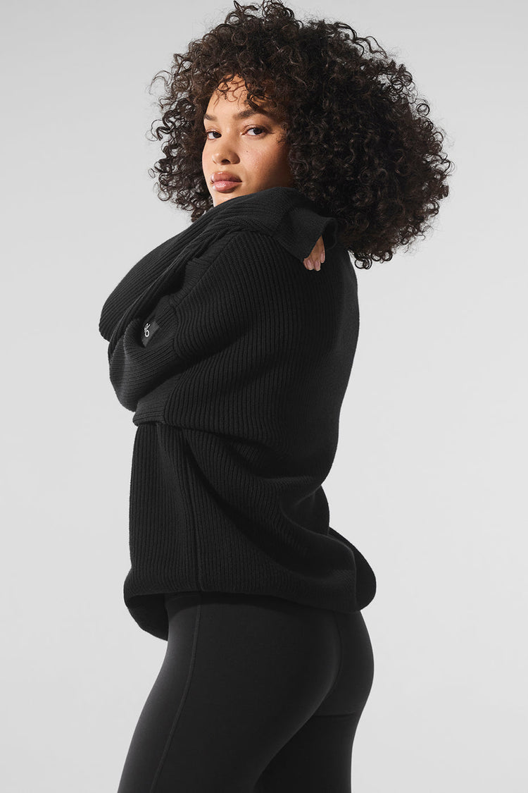 Domain Rib Knit Crew Sweater - Athletic Heather Grey