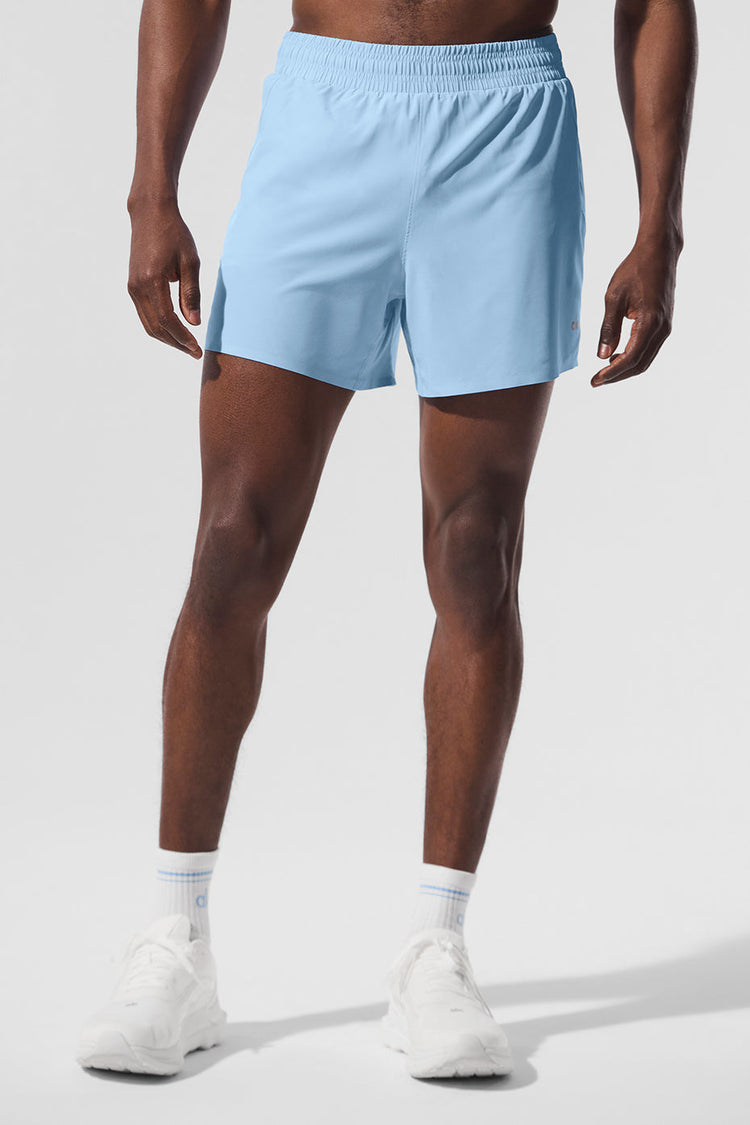 5" Adapt Running Short - Seashell Blue