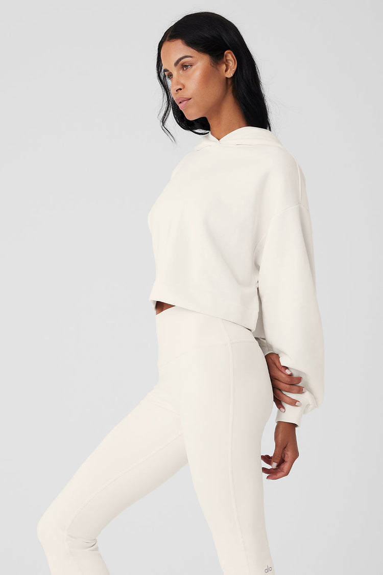 Sudadera con capucha Bae - Gris jaspeado atlético