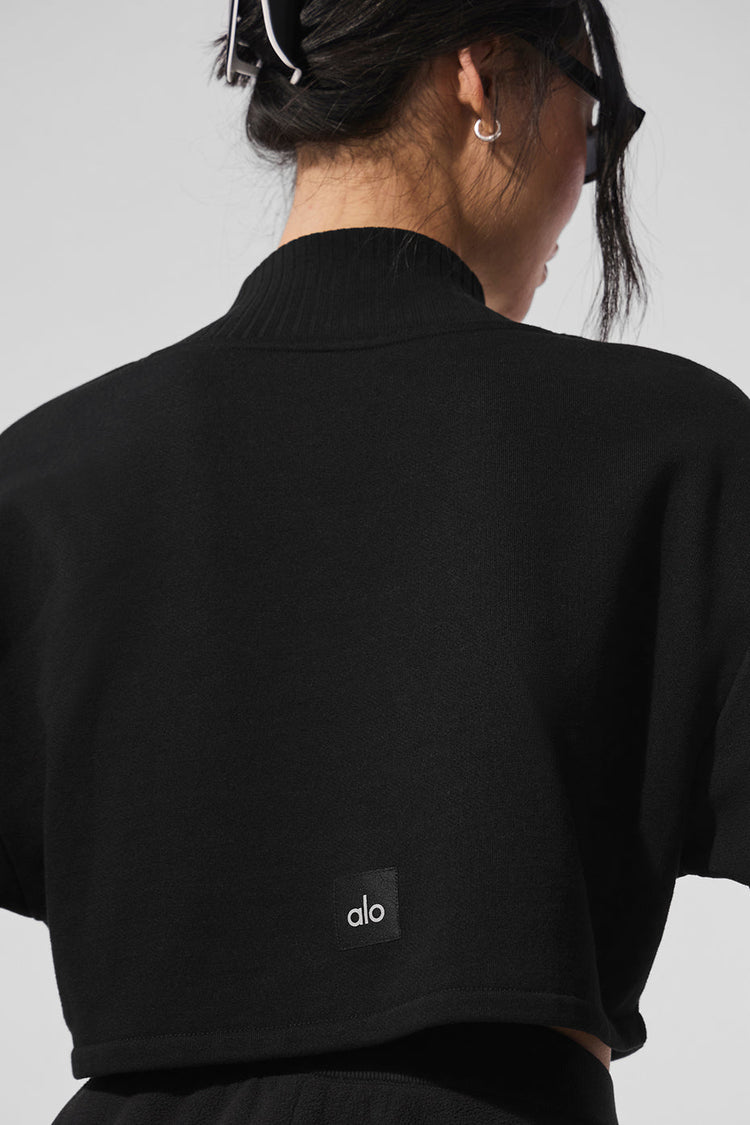 Extreme Cropped Pullover - Black