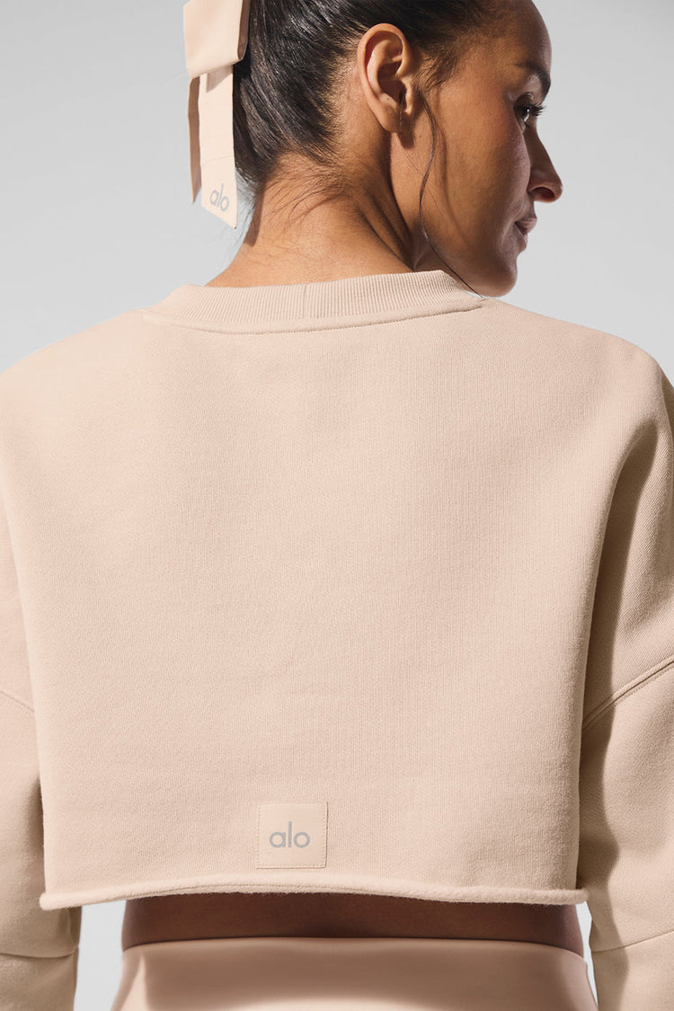 Suéter corto extremo - Macadamia