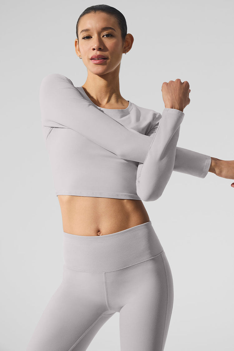 Alosoft Crop Finesse Manga Larga