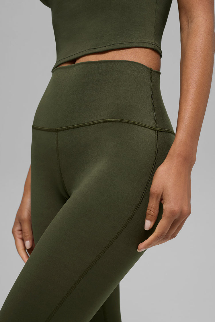 Leggings de tiro alto ALO Softsculpt Bootcut - Verde oliva
