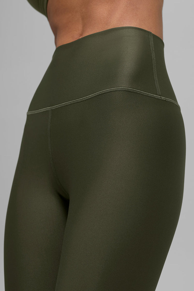 Leggings Airlift de cintura alta 7/8 - Verde oliva