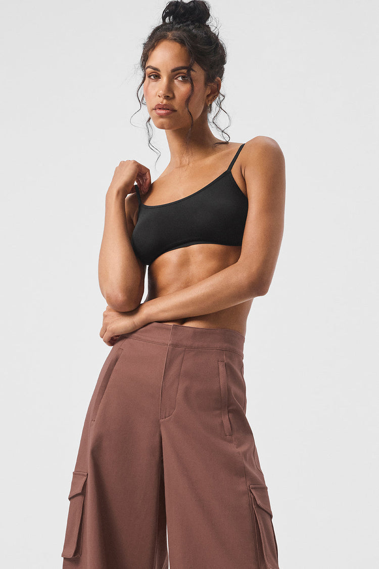 Sujetador transparente brillante - Negro